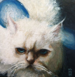 fluffy cat with wings (sold)