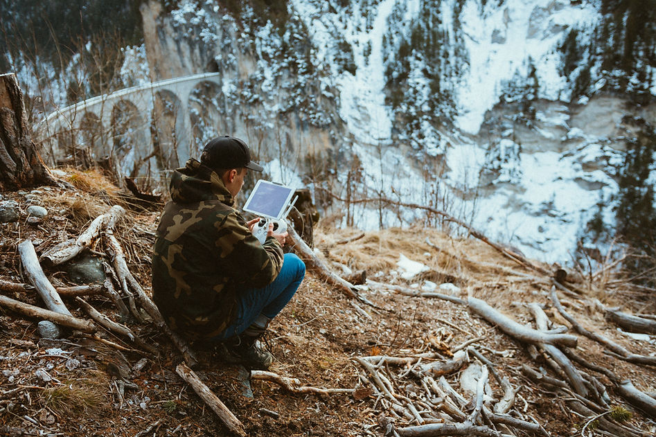 Drone Controller Outdoors