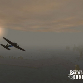 Battleground Europe: A bomber in the distance.