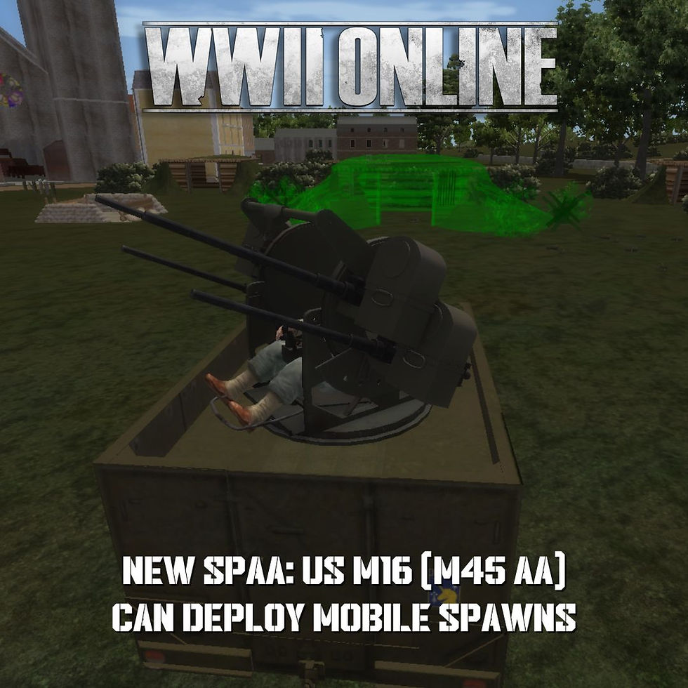WWII Online introduces its new M16 SPAA variant.
