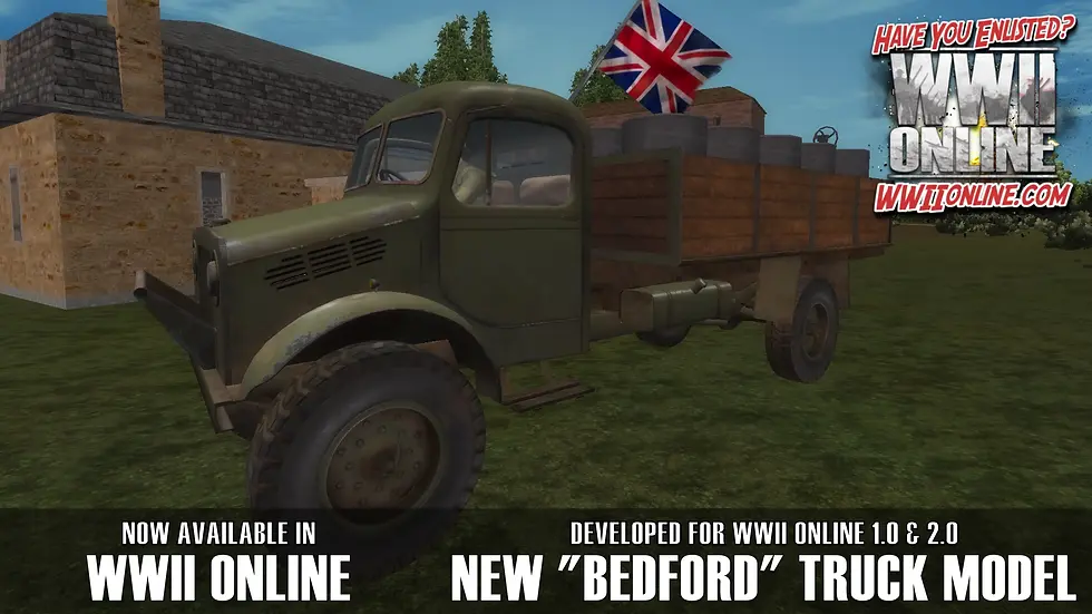 New Bedford truck model, recreated for WWII Online 1.0 and 2.0!