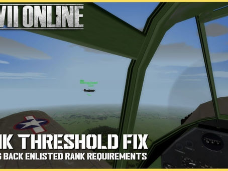 CRS has adjusted rank thresholds for WWII Online.
