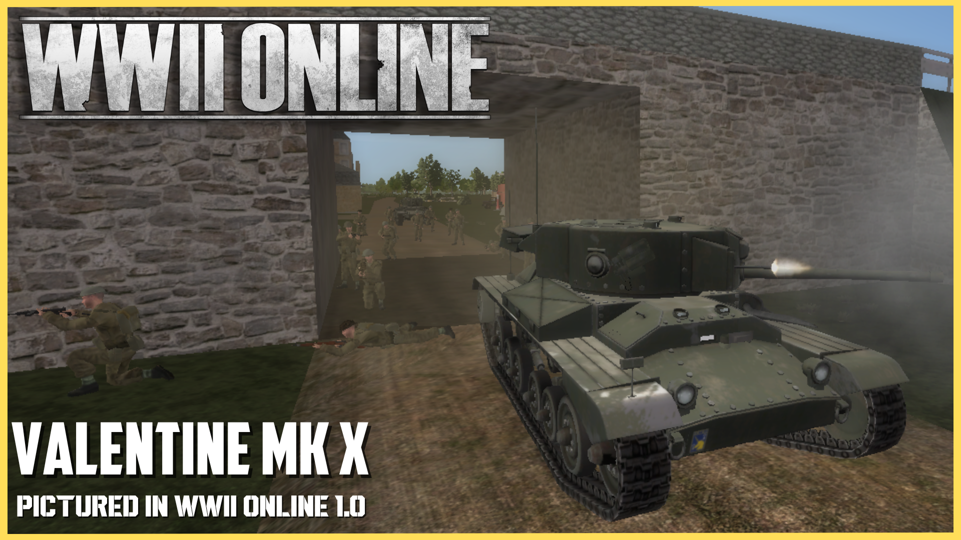 New WWII Online models baked down and usable for 1.0.  Pictured here is the Valentine Mk X.