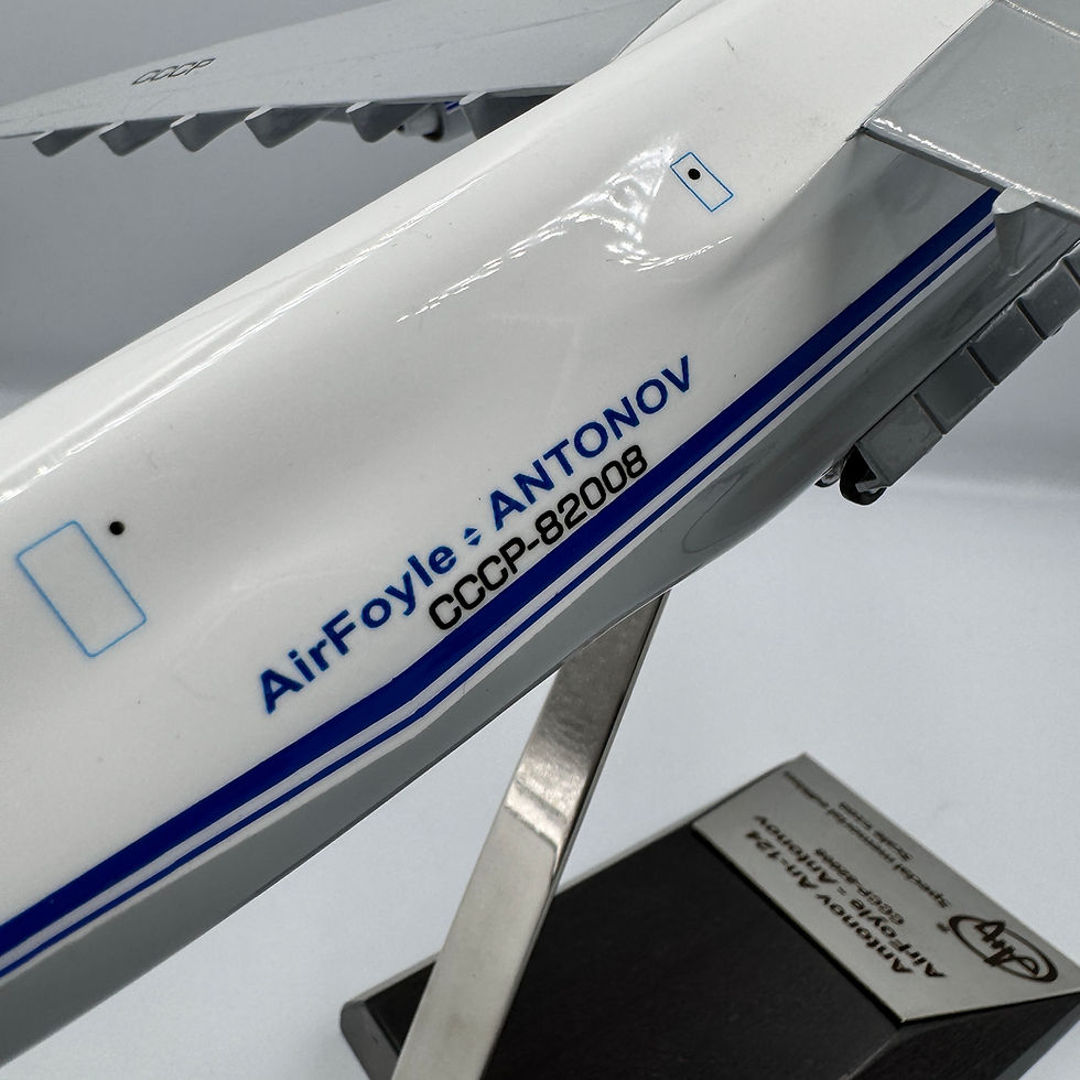 Прев'ю: Модель літака Antonov An-124 Air Foyle–Antonov Cargolux CCCP-82008 Масштаб 1:200