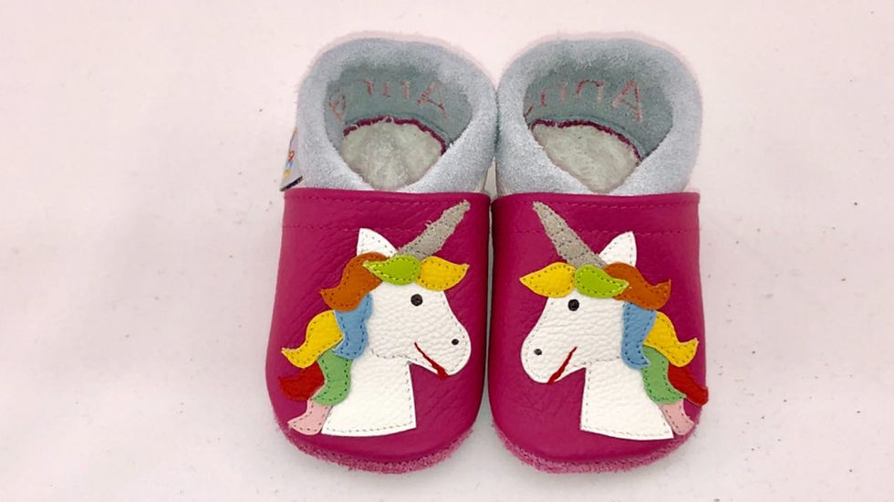 Kinderlederschuh Einhorn