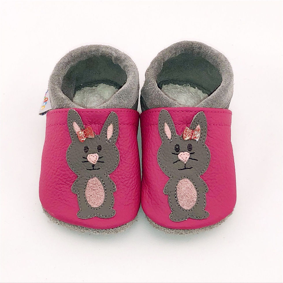 Kinderlederschuh Hase