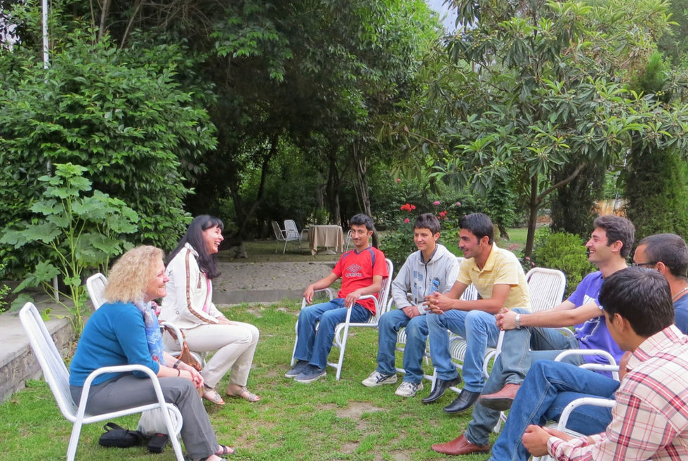 Treffen mit Studenten in Gilgit