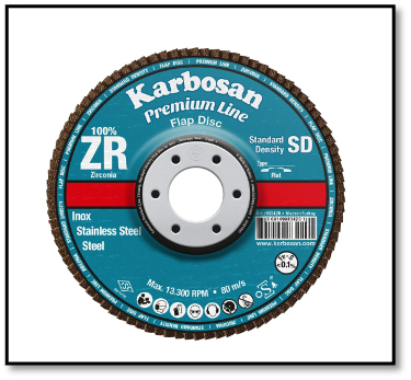 KARBOSAN ZİRKONYUM FLAP DİSK 115x22 60 KUM(983460)