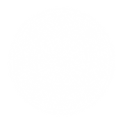 Círculo branco em fundo preto; representação visual simples.