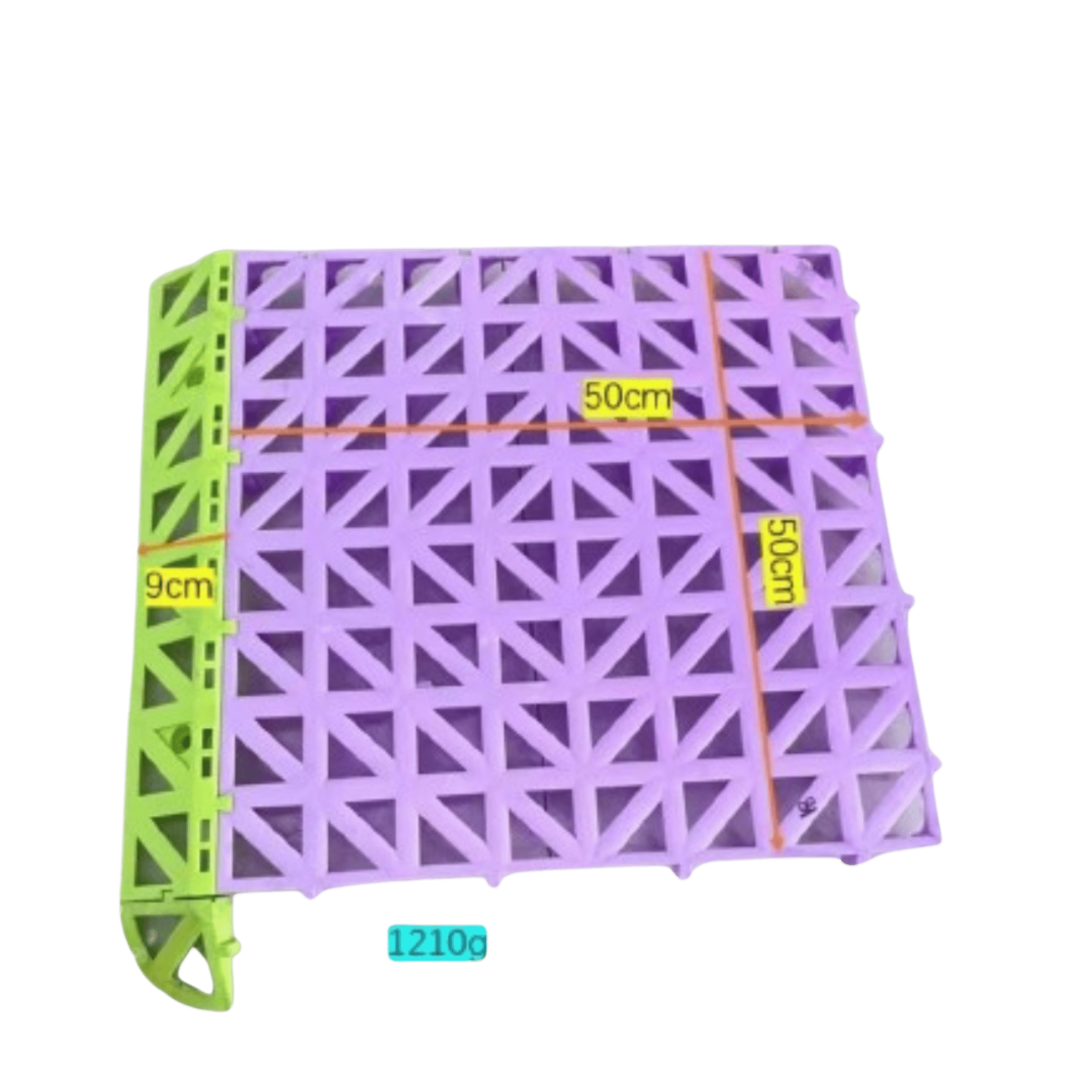 Piso plastico com rampa