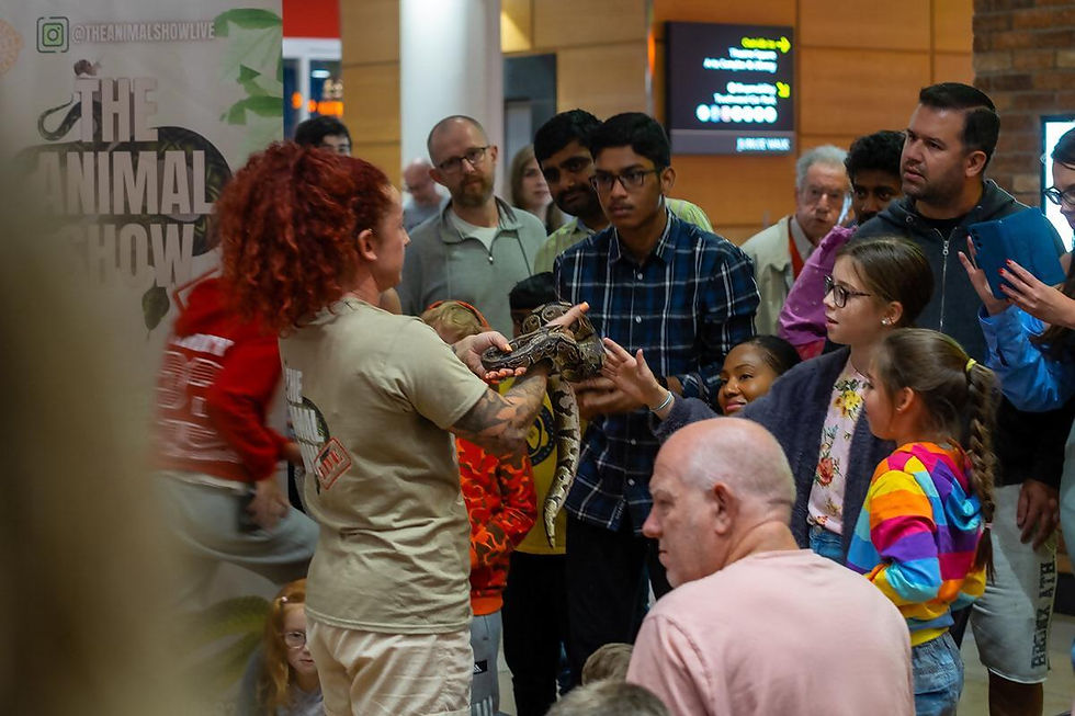 woman holding snake