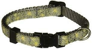 Mix & Match Adj Collar 3/8"x8-12" Floral Yellow