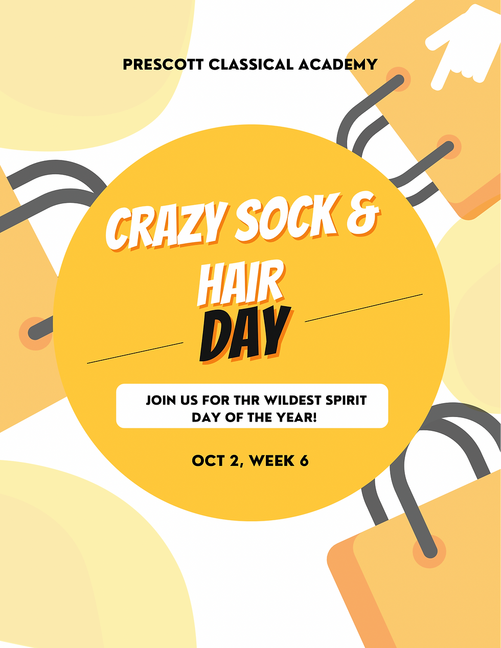 Crazy Sock and Hair Day