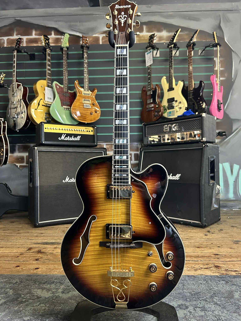 Ibanez AF-155-AYS Antique Yellow Sunburst 2016 Hollow Body Electric Guitar