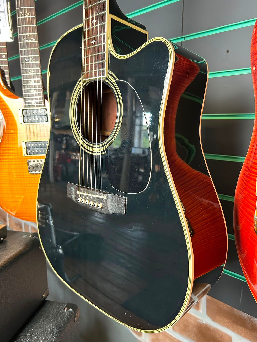 Thumbnail: Takamine EF-341C Black 1988 Electro Acoustic Guitar