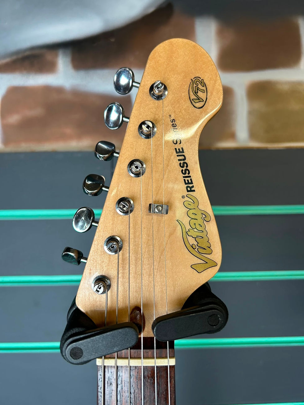Thumbnail: Vintage V72 Reissue Series Flame Tobacco Burst 2015 Semi-Hollow Guitar