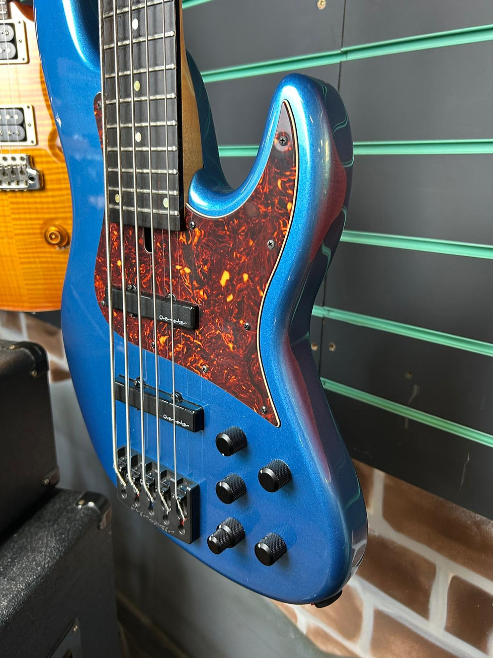 Thumbnail: Overwater J Series Contemporary 5-String Metallic Blue 2023 Electric Bass