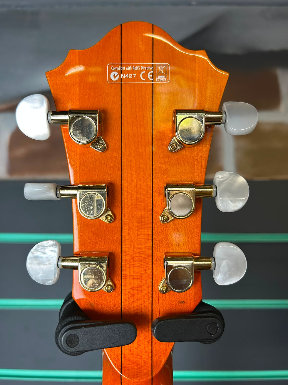 Thumbnail: Ibanez AF125 Amber Burst 2010 Hollow Body Electric Guitar