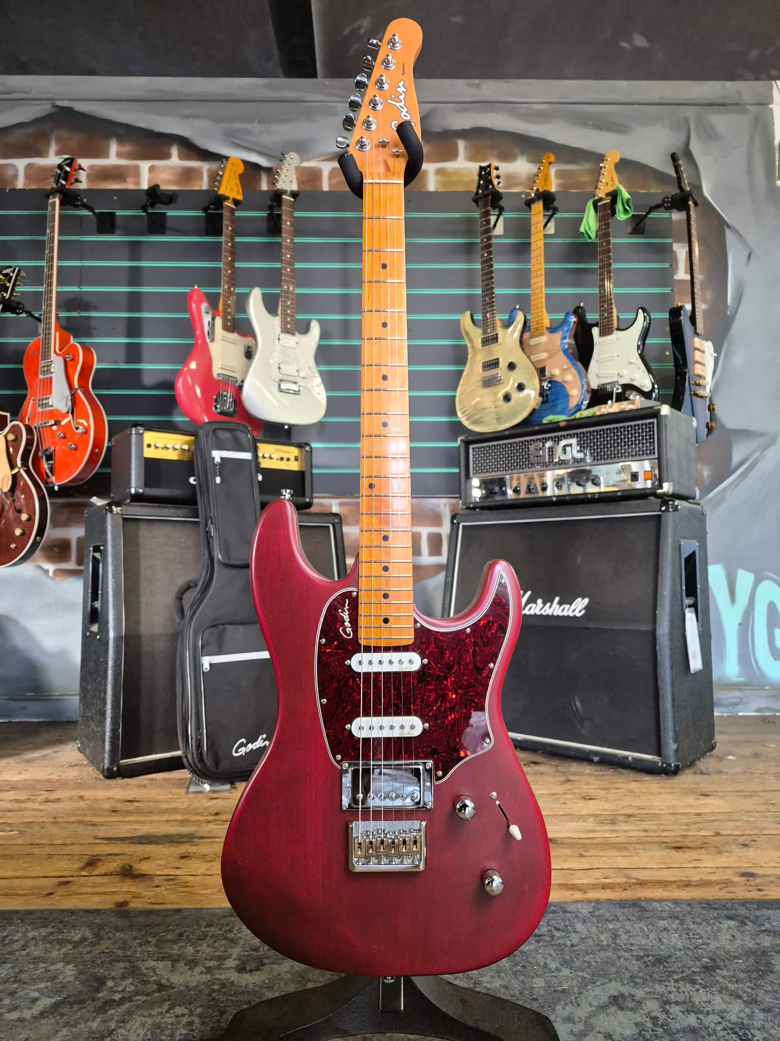 Godin Session HT Aztek Red 2024 Electric Guitar