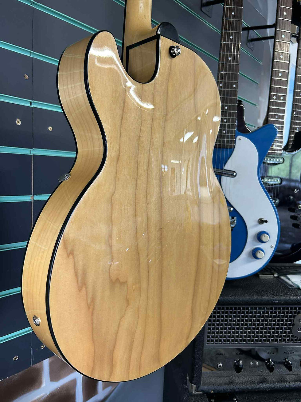 Thumbnail: Hagstrom HJ500 Gloss Natural 2006 Hollow Body Electric Guitar