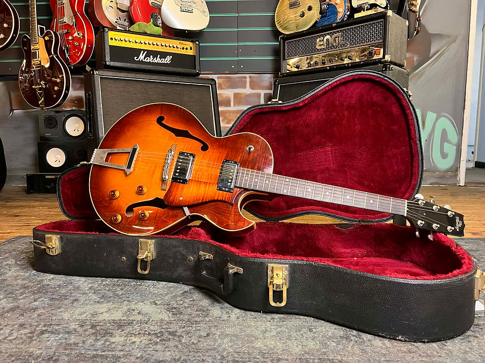 Thumbnail: Heritage H575 Autumn Sunburst 1995 Archtop Hollow Body Jazz Guitar