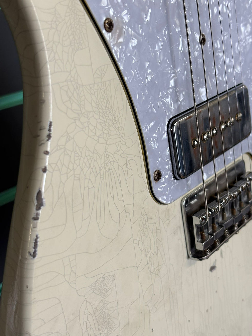Thumbnail: Haynes Telecaster Deluxe Aged White Relic 2025 Electric Guitar