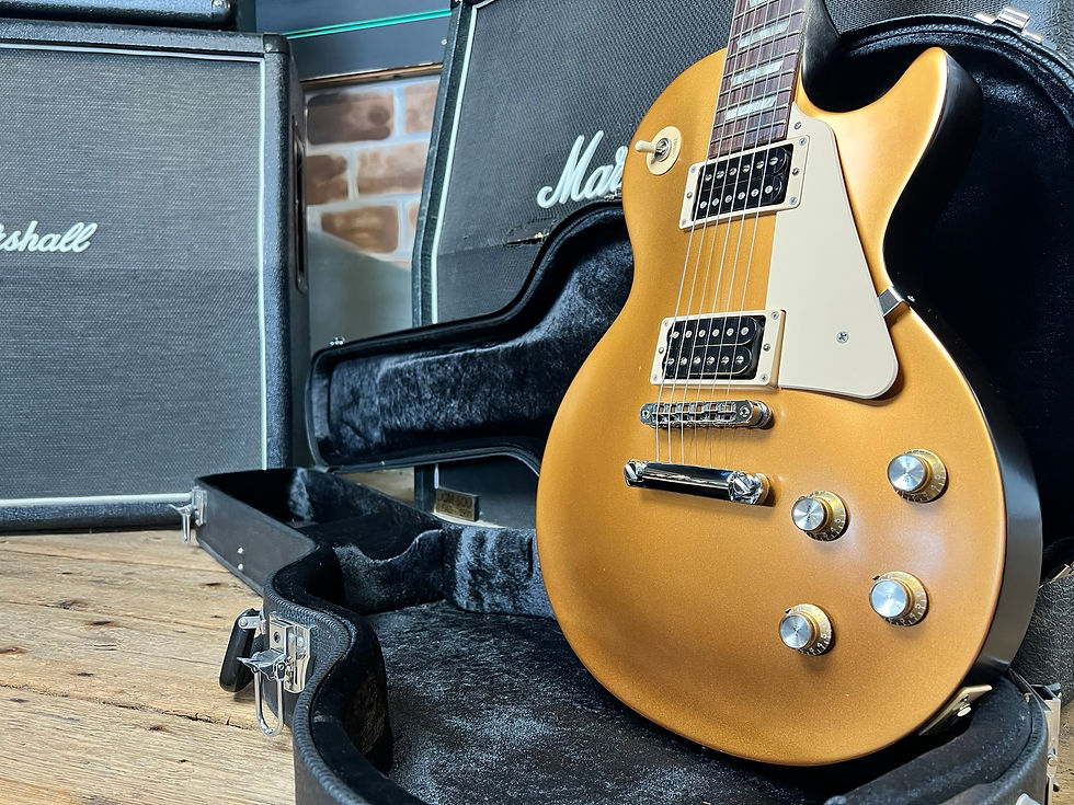 Thumbnail: Gibson Les Paul '50s Tribute T Satin Gold Top Dark Back 2016 Electric Guitar
