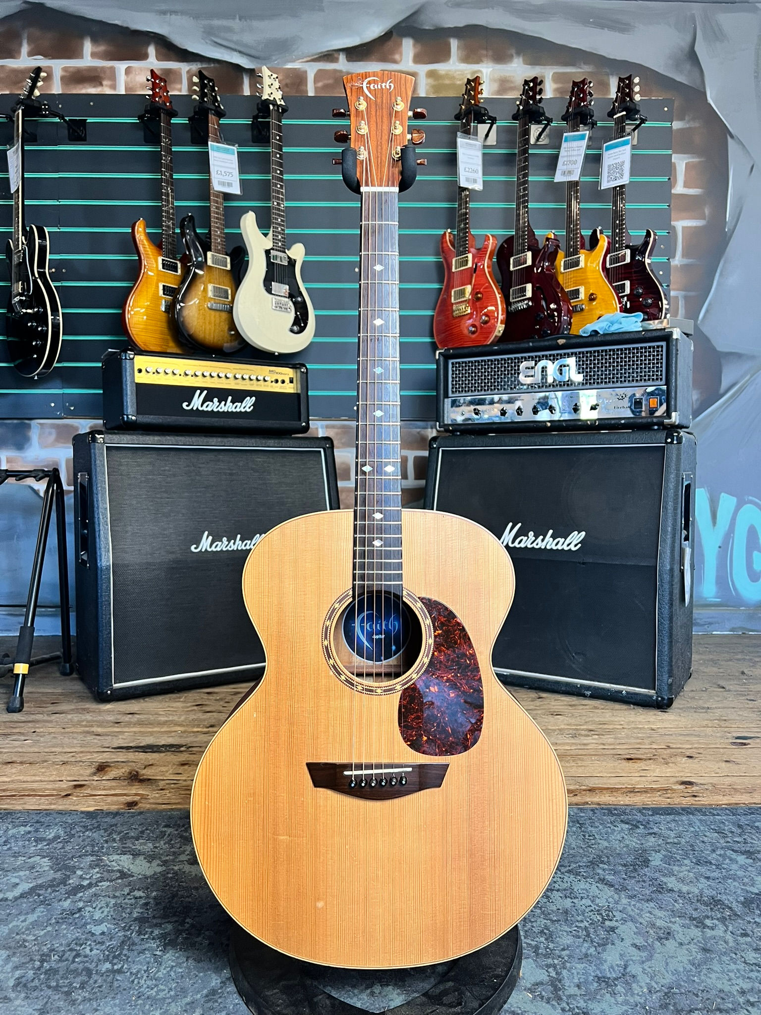 Faith Jupiter Satin Natural c.2005 Modified Jumbo Acoustic Guitar