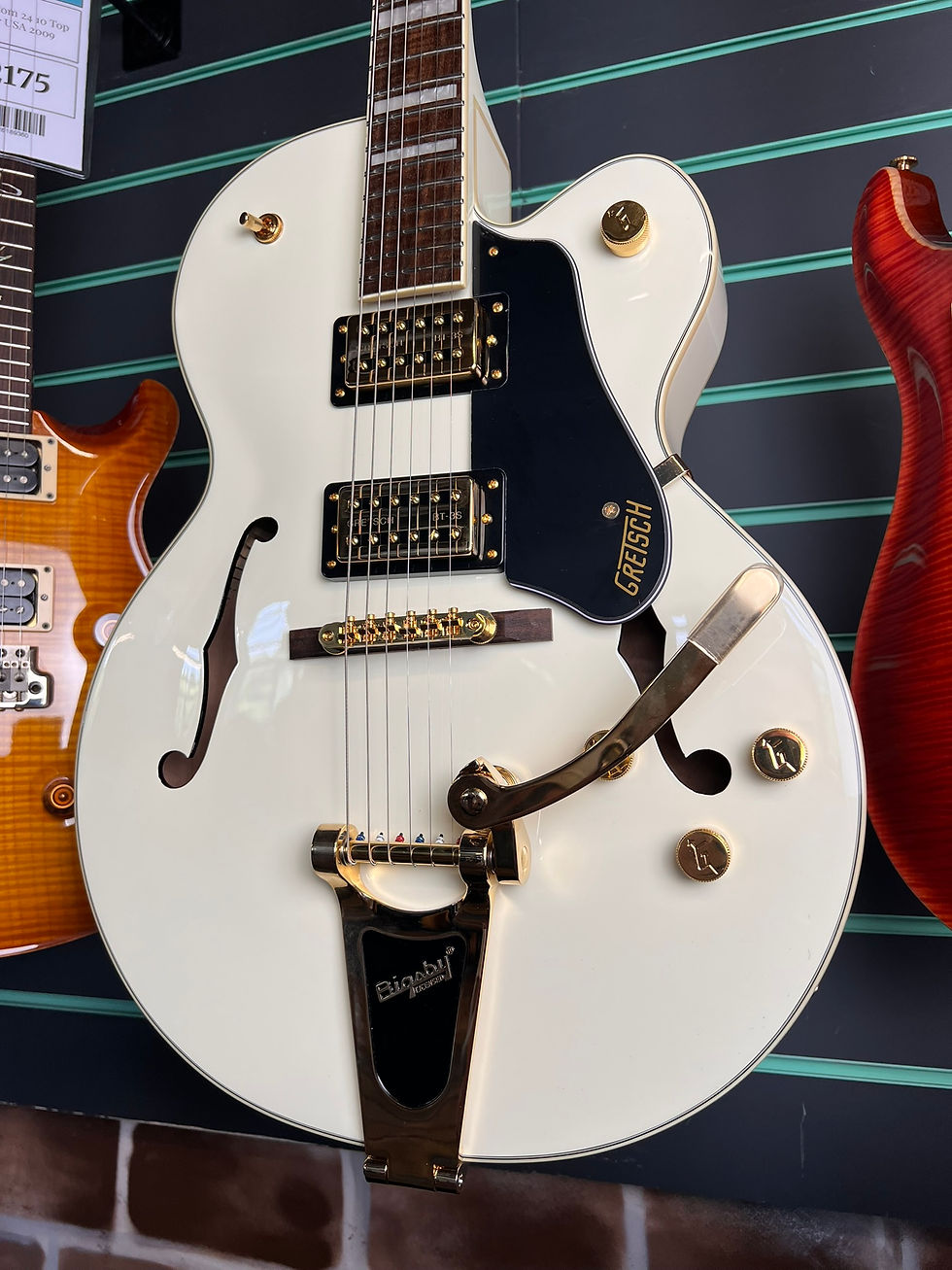 Thumbnail: Gretsch G2420TG Streamliner Vintage White 2026 Hollow Body Electric Guitar