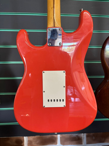 ギター Fender Hank Marvin - Fiesta Red Fender Hank Marvin Signature Stratocaster Vintage Fiesta Red