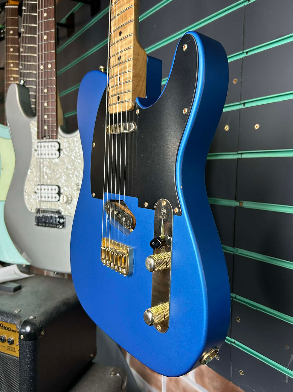 Thumbnail: LsL Instruments T Bone One Satin Cobalt Electric Guitar