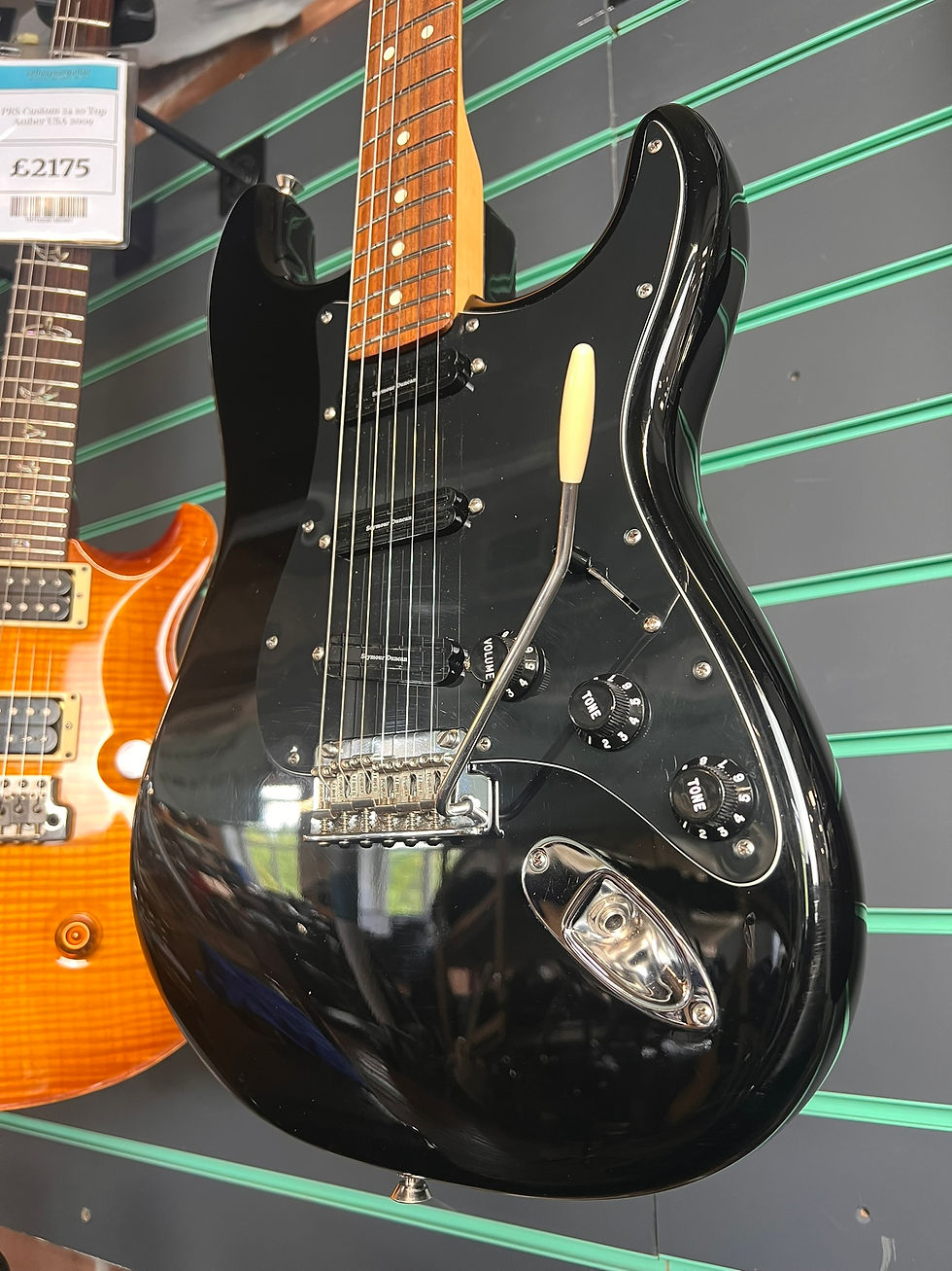 Thumbnail: Fender American Standard Stratocaster Shawbucker HSS Black 2016 Modified