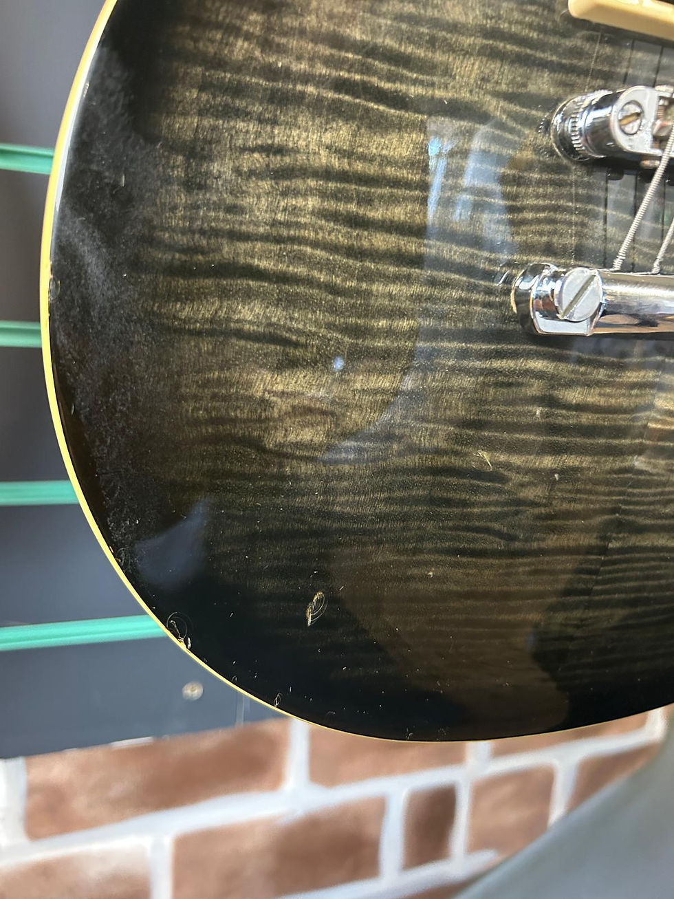 Thumbnail: Epiphone Ltd Edition 7-String Les Paul Classic Transparent Black 2000 Electric G