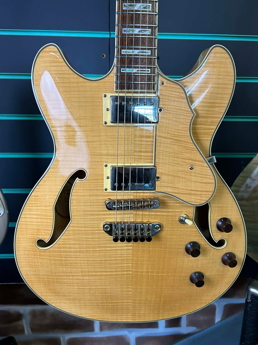 Thumbnail: Ibanez Artcore AS103 Custom Gloss Natural 2007 Semi-Hollow Electric Guitar