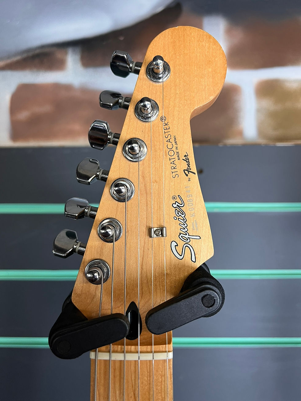 Thumbnail: Squier Stratocaster Made in Japan K Serial Black c.1991 Electric Guitar