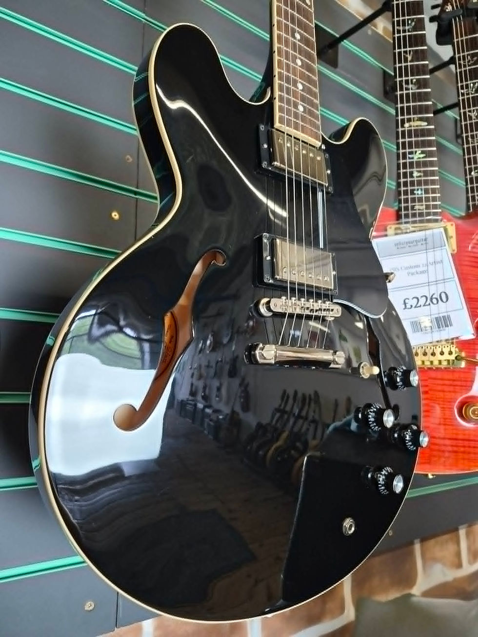 Thumbnail: Gibson ES-335 'Dot' Ebony 2023 Semi-Hollow Electric Guitar
