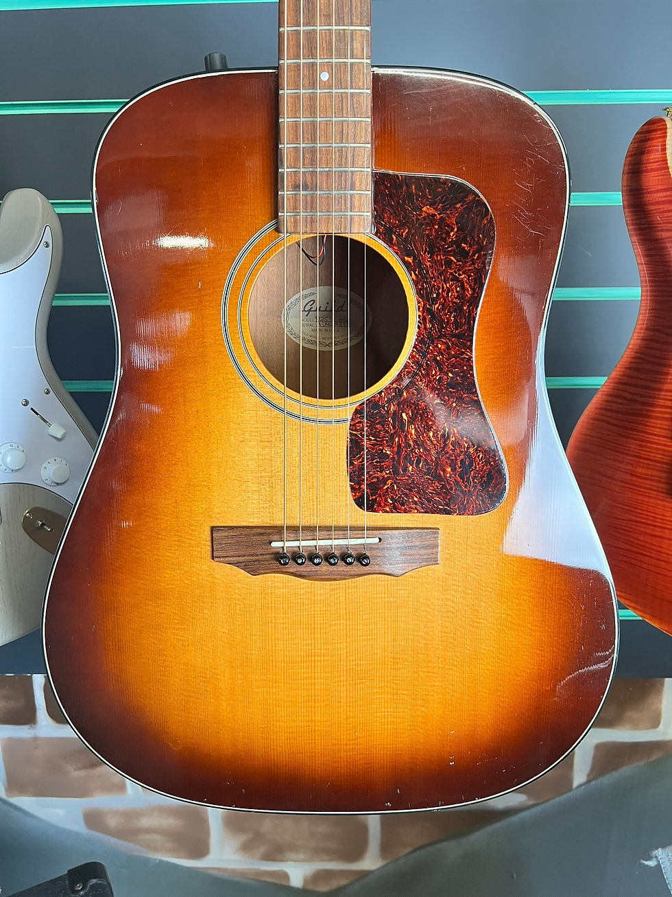 Thumbnail: Guild True American D25-E Antique Burst c.1998 Electro-Acoustic Dreadnought