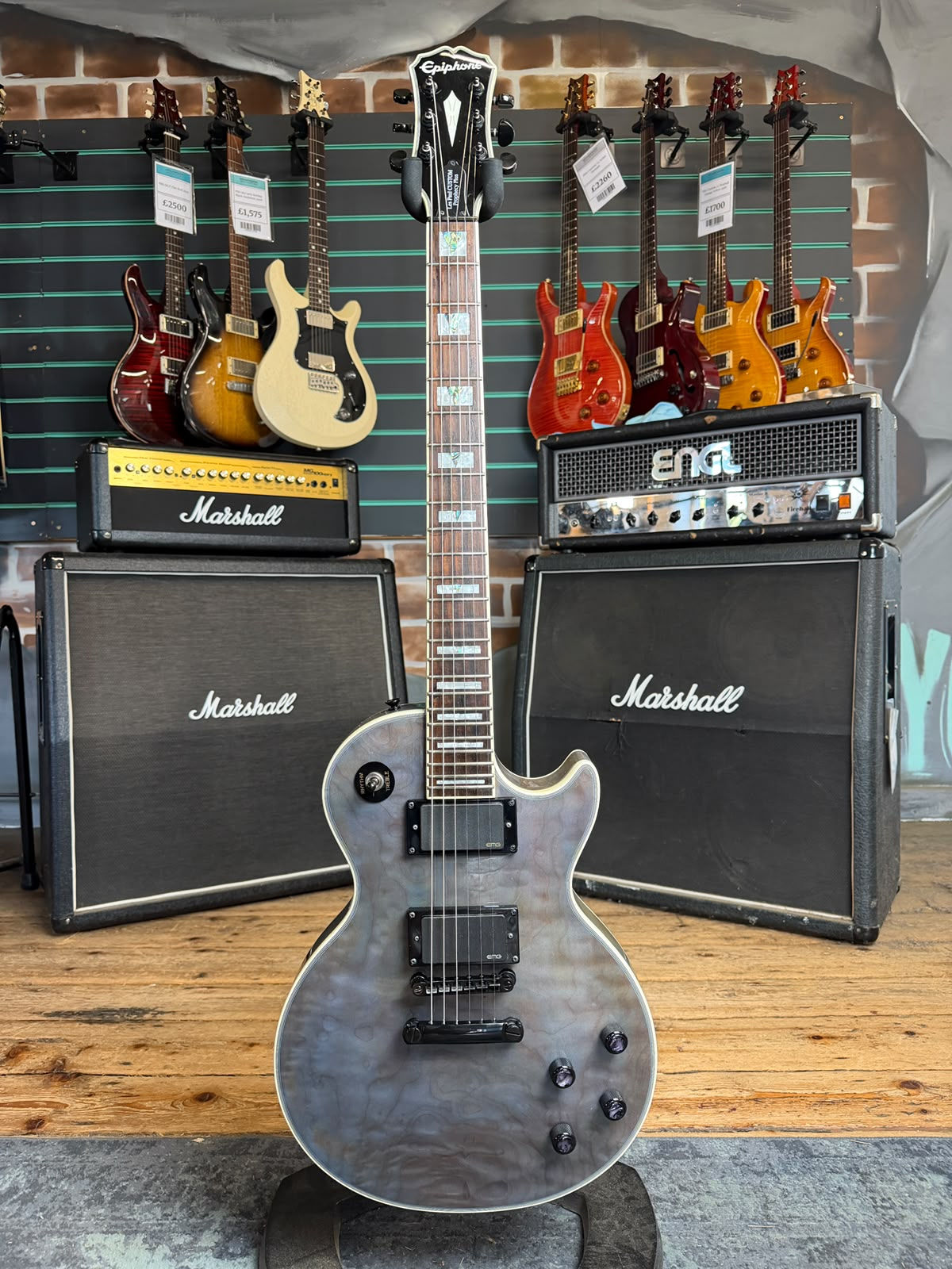 Epiphone Les Paul Custom Prophecy Plus Midnight Sapphire 2012 Electric Guitar