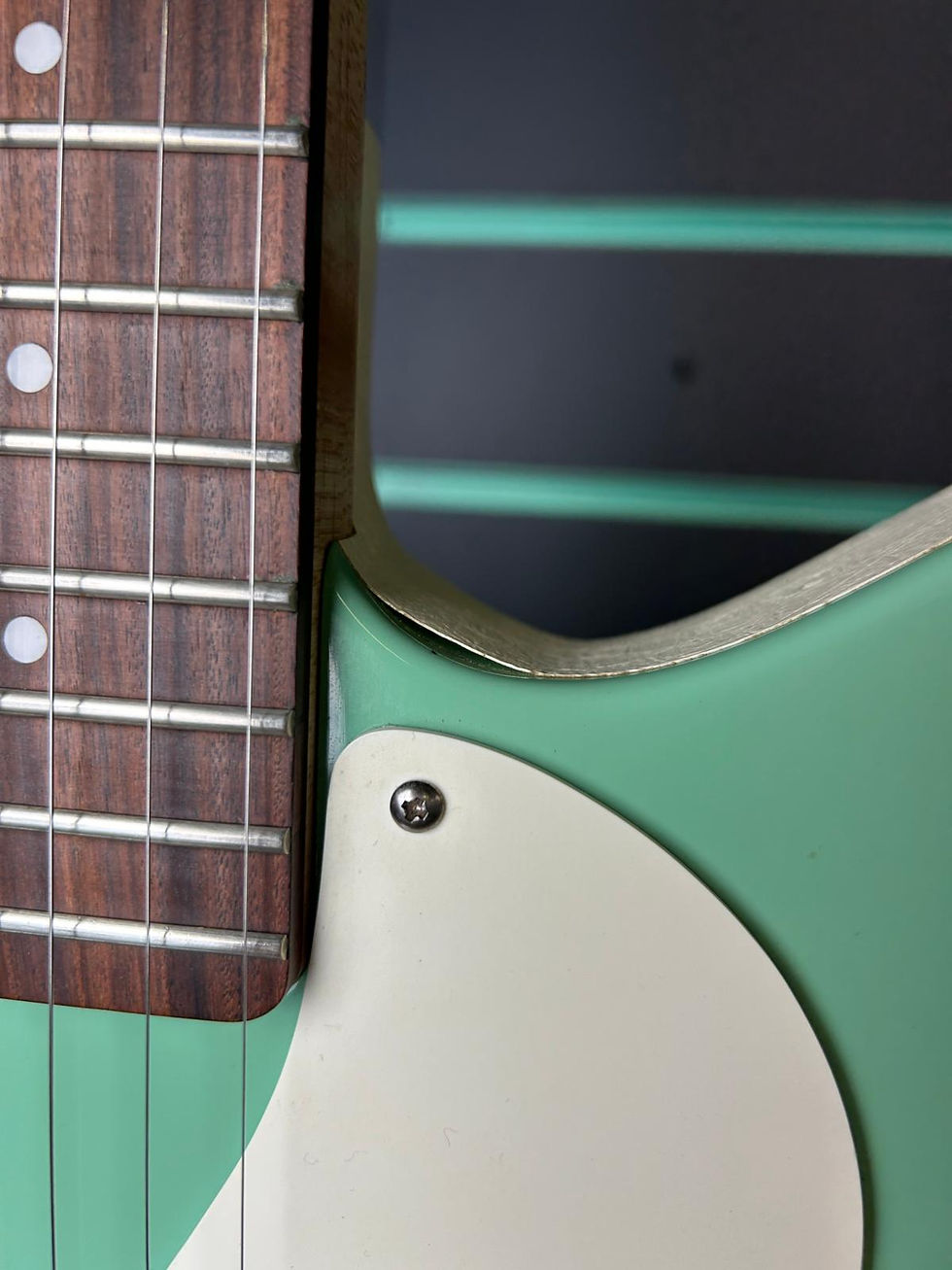 Thumbnail: Danelectro Stock 59 Aqua Electric Guitar