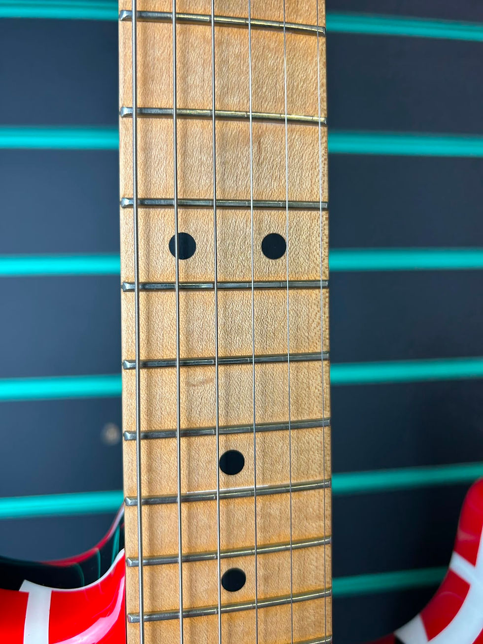 Thumbnail: Charvel EVH Art Series Red/White/Black Stripe 2006 Electric Guitar