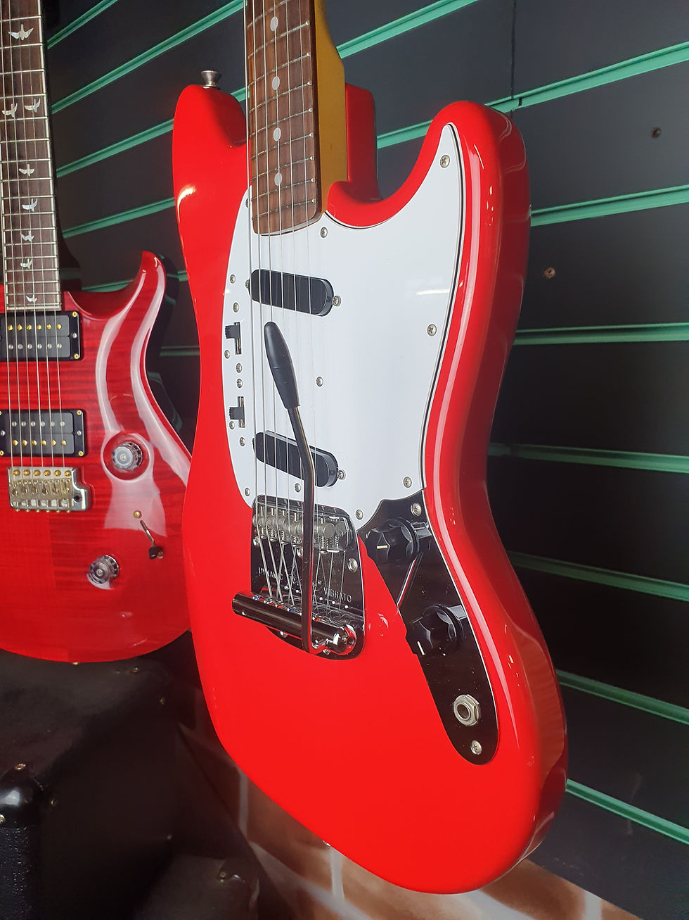 Thumbnail: Fender Mustang MG69/MH Candy Apple Red 2012 Electric Guitar