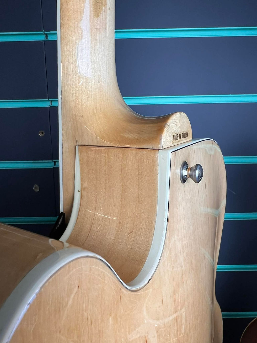 Thumbnail: Hagstrom Jimmy Oval Hole Natural Gloss c.1978 Vintage Archtop Electric Guitar