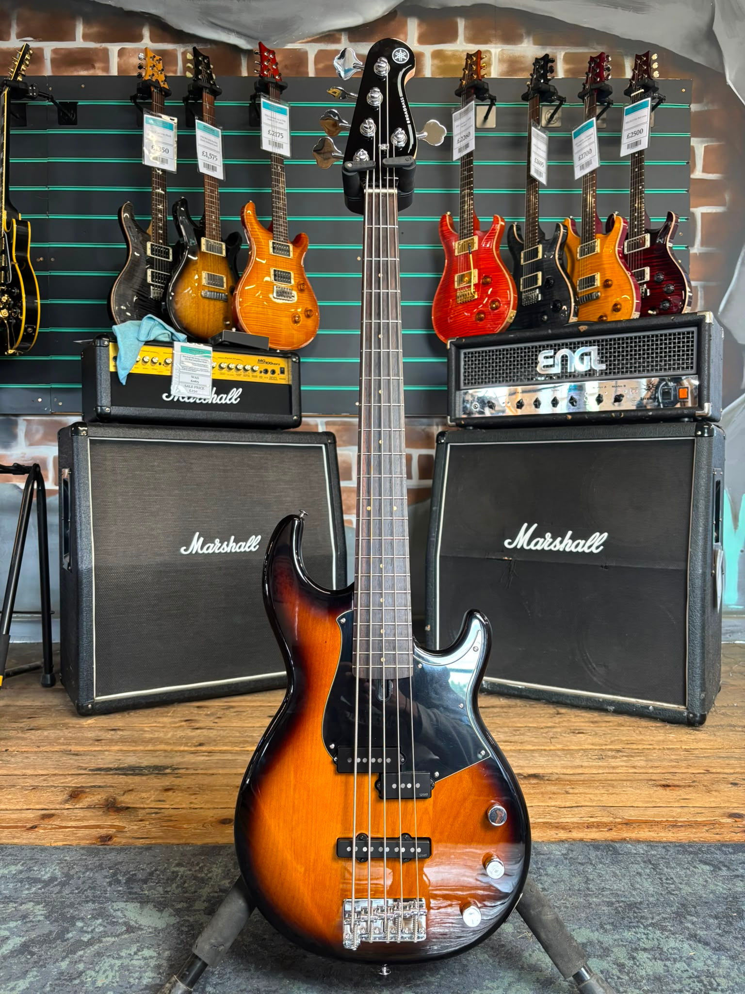 Yamaha BB435 Sunburst 5-String Electric Bass Guitar