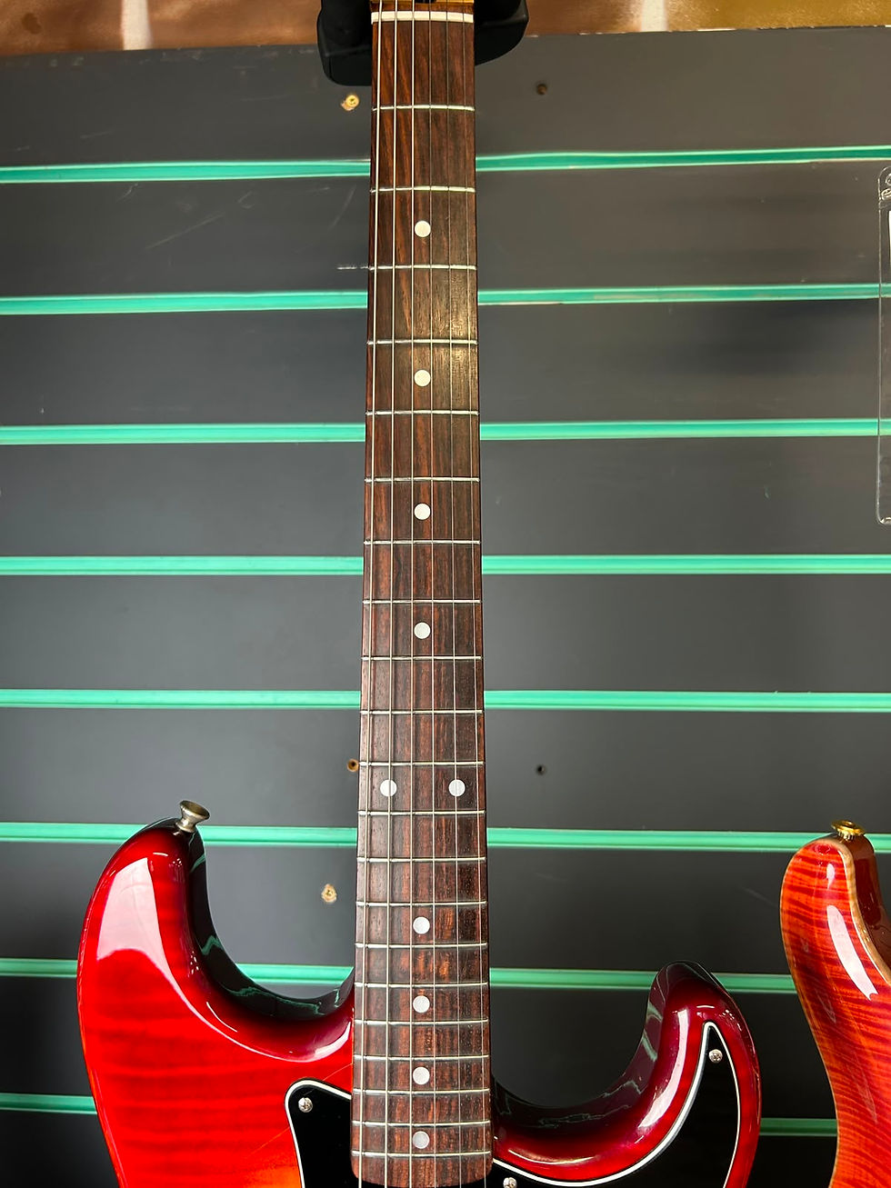 Thumbnail: Squier Silver Series SST-39 Flame Red Sunburst 1993-94 Electric Guitar