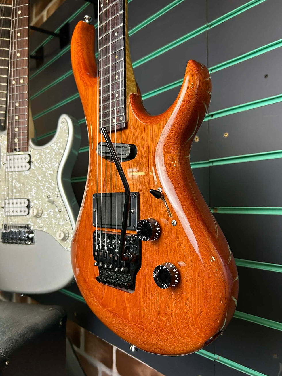 Thumbnail: JJ Hucke Custom Build c.1980s Gloss Natural Custom Made Electric Guitar