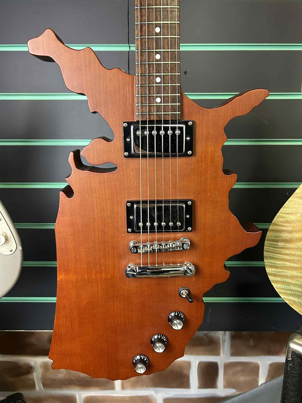 Thumbnail: Epiphone USA Map Guitar Natural Satin 2005 Electric Guitar