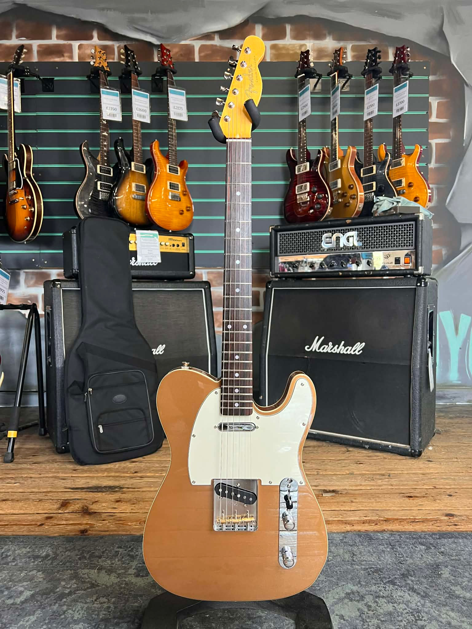 Fender JV Modified '60s Custom Telecaster Firemist Gold MIJ Electric Guitar