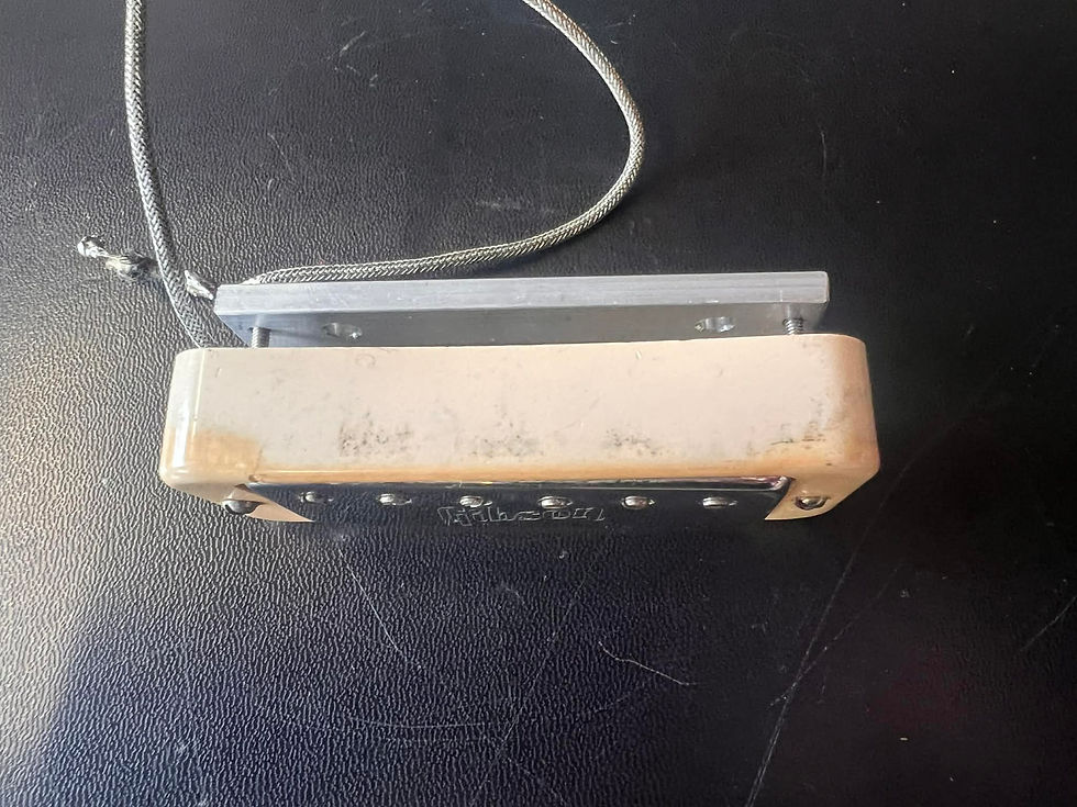 Thumbnail: Gibson Embossed Logo Neck Position Mini Humbucker c.1971 Vintage Pickup