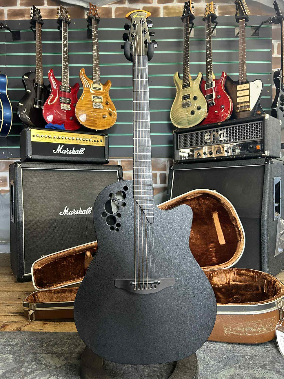 Ovation 1778T Elite Black 2006 Electro Acoustic Guitar