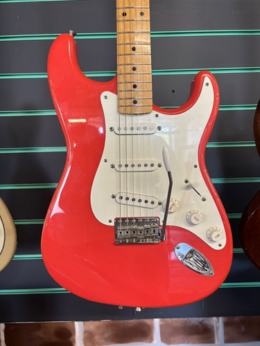 ギター Fender Hank Marvin - Fiesta Red Fender Hank Marvin Signature Stratocaster Vintage Fiesta Red
